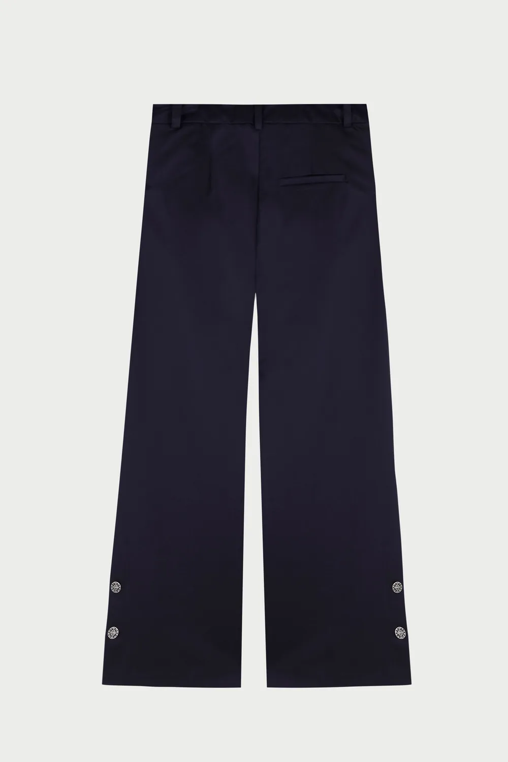 Flagelus Wizard Waltz Navy pantaloni bleumarin talie inalta