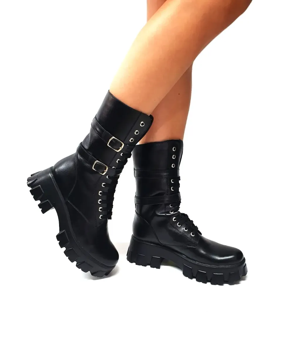 Catinca Shoes BC37 NB bocanci piele negru box