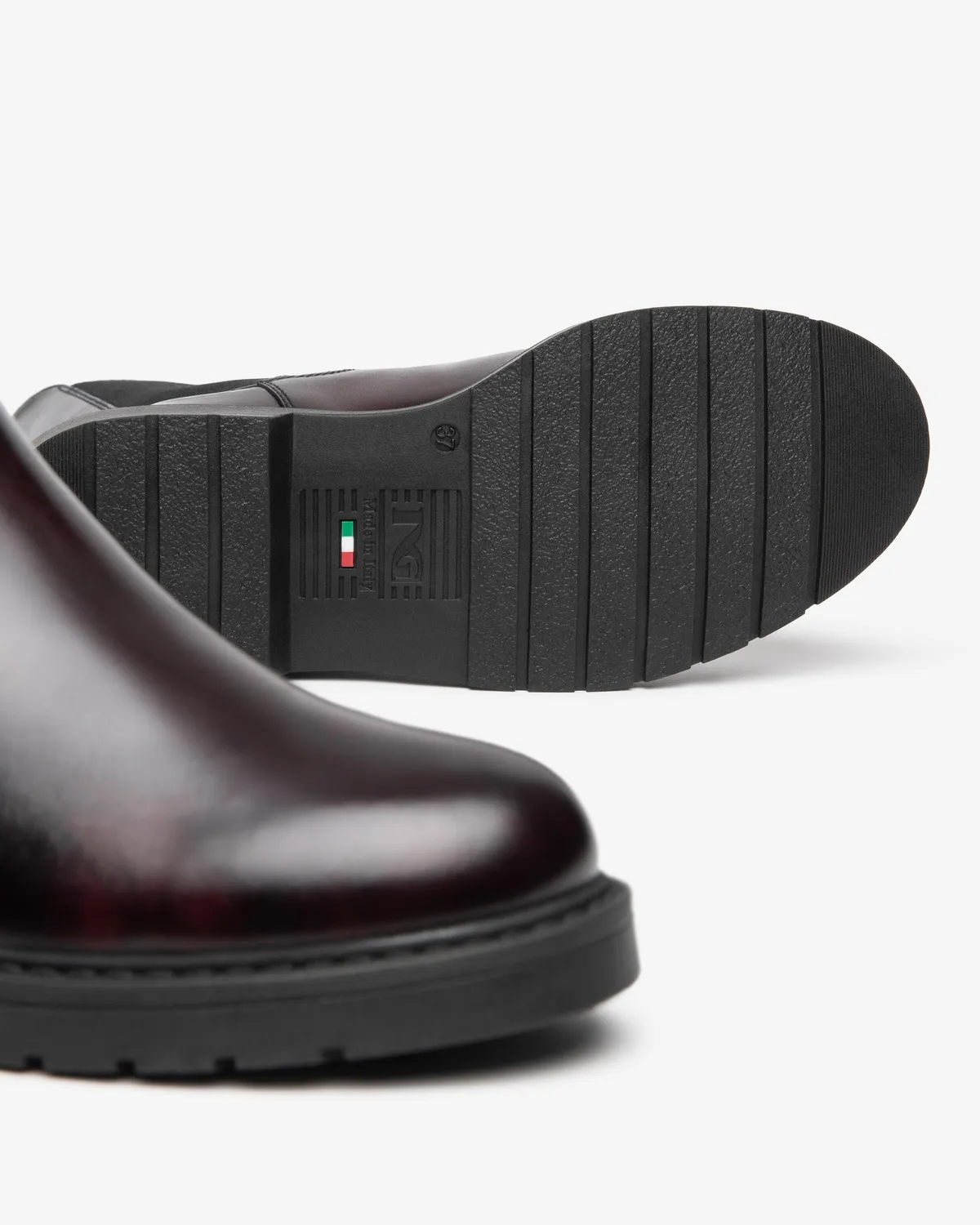 NeroGiardini ghete chelsea damă piele toc 30 mm