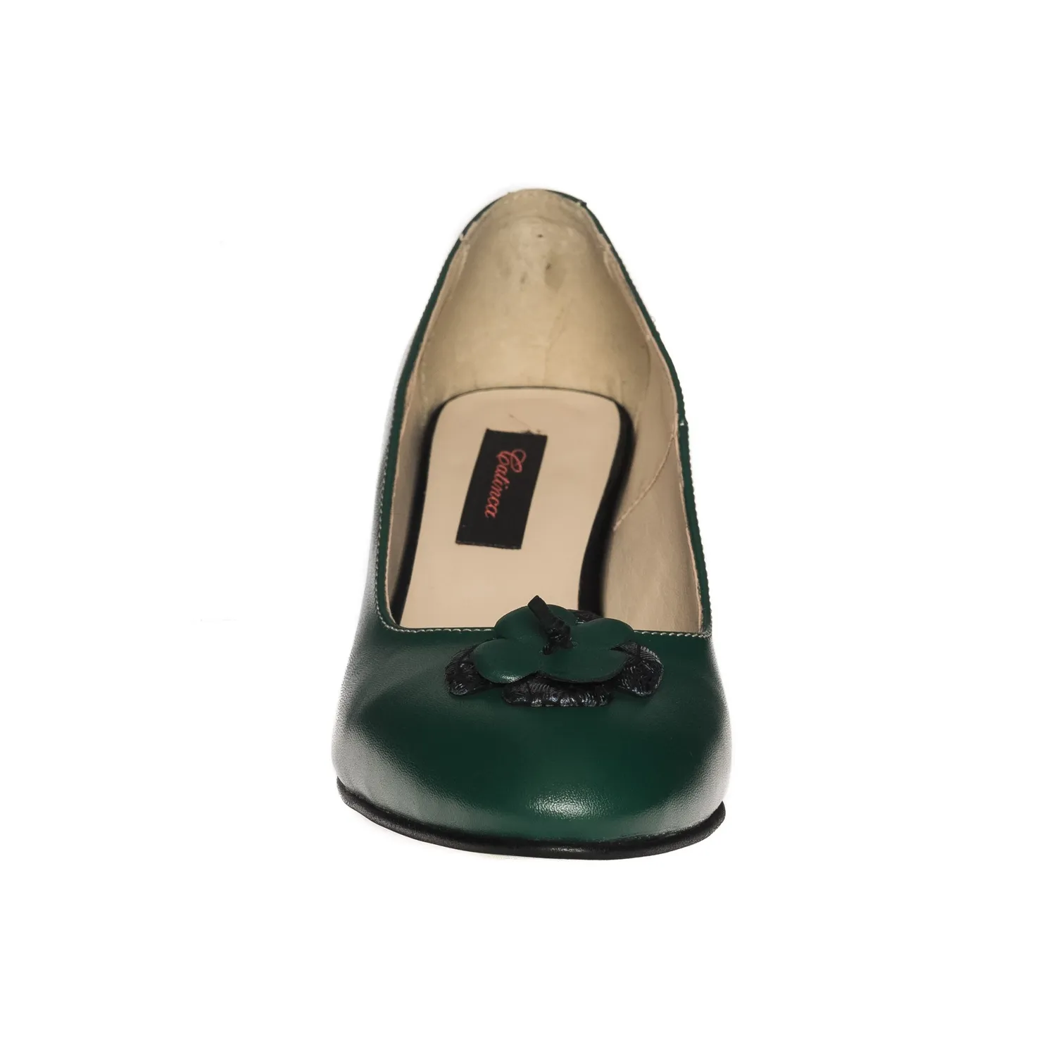 Catinca Shoes R6 V pantofi dama piele naturala verde