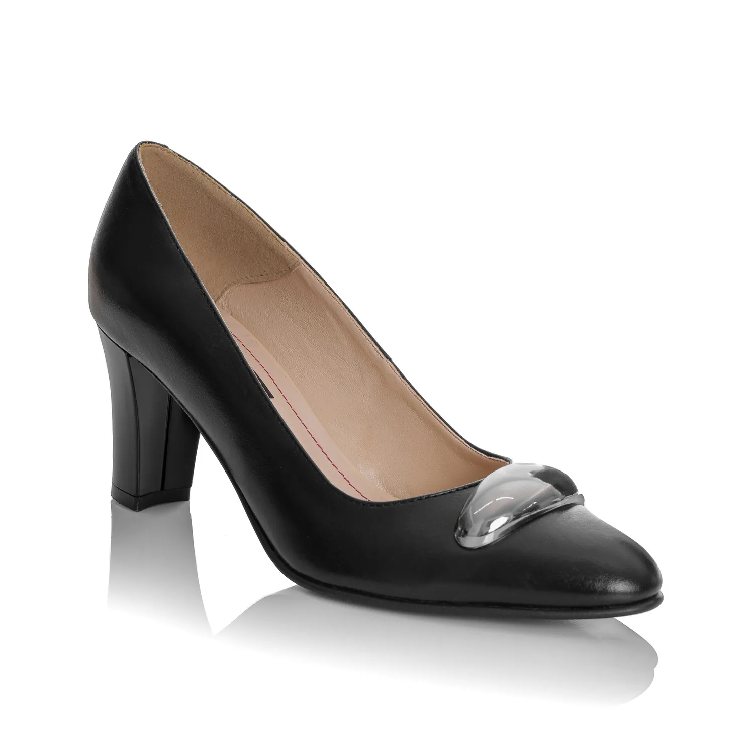Catinca Shoes A45 N pantofi dama negri piele box