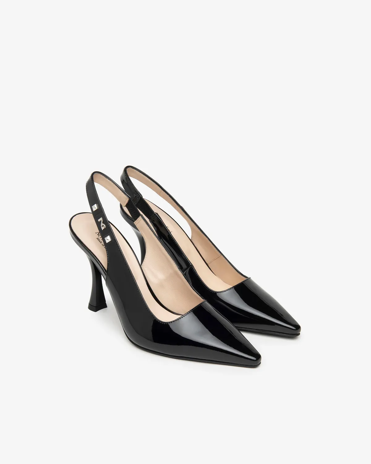 NeroGiardini Pantofi slingback lac dama toc elegant