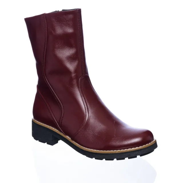 Catinca Shoes M36 BOB ghete damă bordo box piele