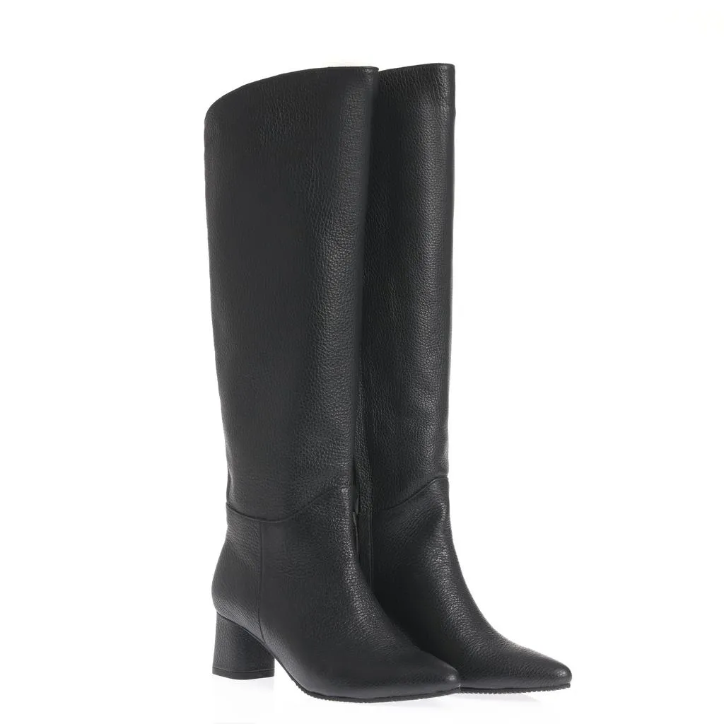 Ana Urbana Shoes Oana cizme piele naturală negre