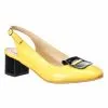 Catinca Shoes A85 GN sandale dama piele galben-negru