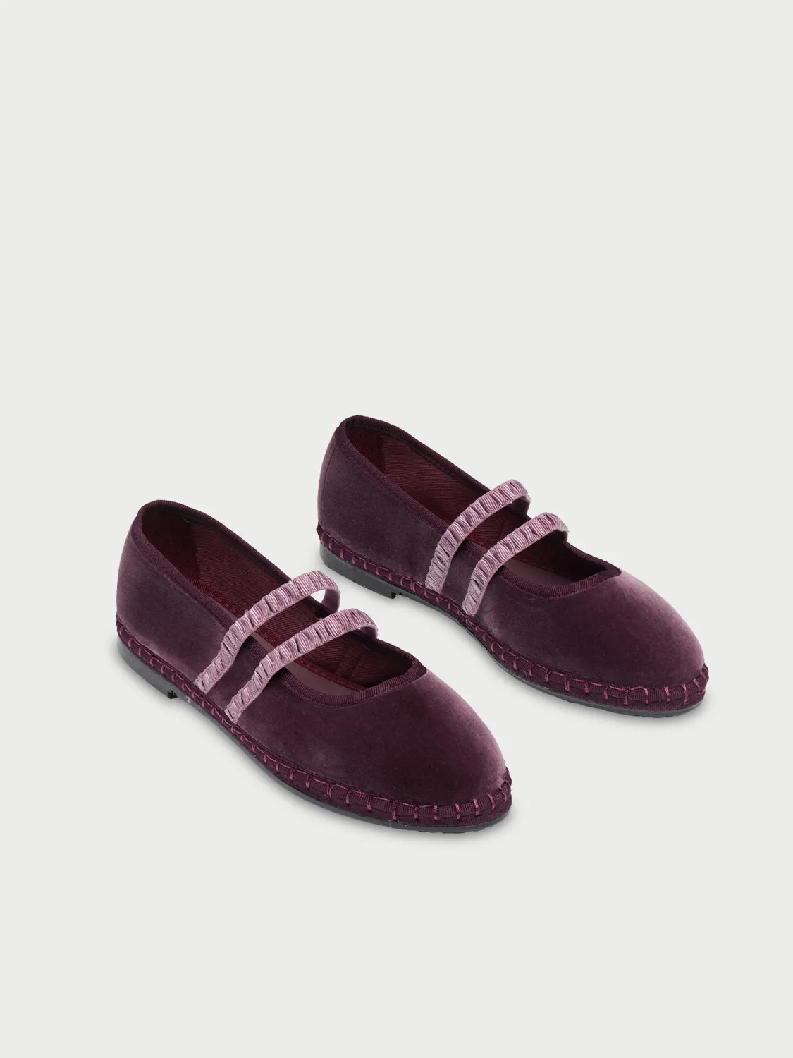 Flagelus Laurance Amethyst slippers mov din velur