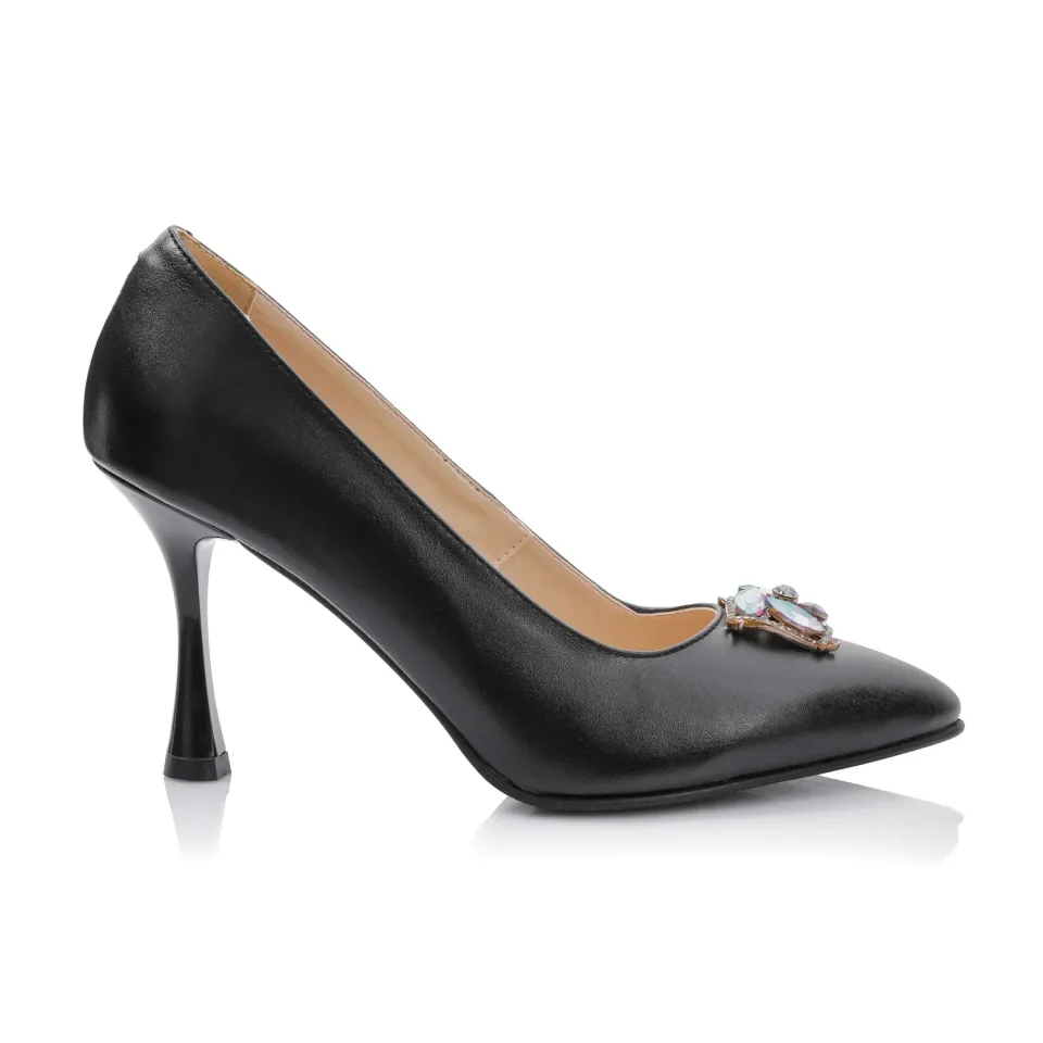 Catinca Shoes A65 NE pantofi damă piele negru box