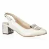 Catinca Shoes A85 BP sandale dama piele naturala bej pietricele