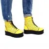 Catinca Shoes BV31 GA bocanci vara piele galben perforat