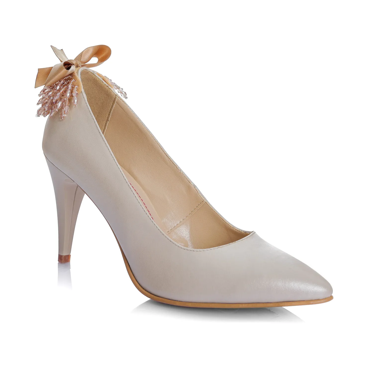 Catinca Shoes A46 B pantofi dama bej piele naturala
