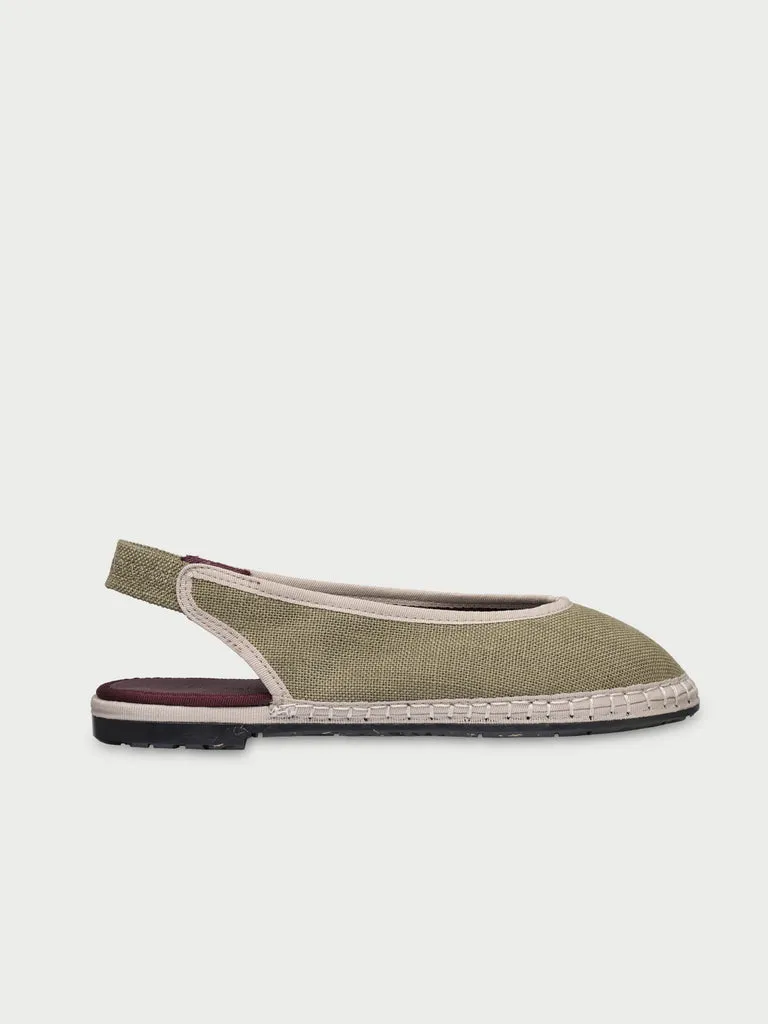 Flagelus Narnia Green papuci in verde cu elastic