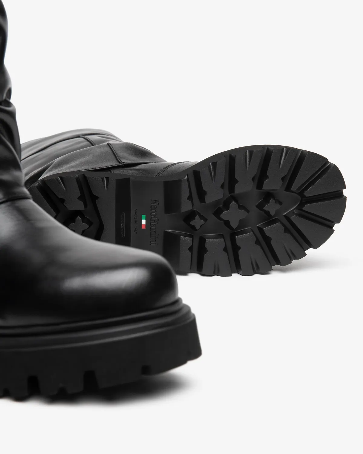 NeroGiardini Ghete Dama Piele Toc Bloc 5,5 cm Biker
