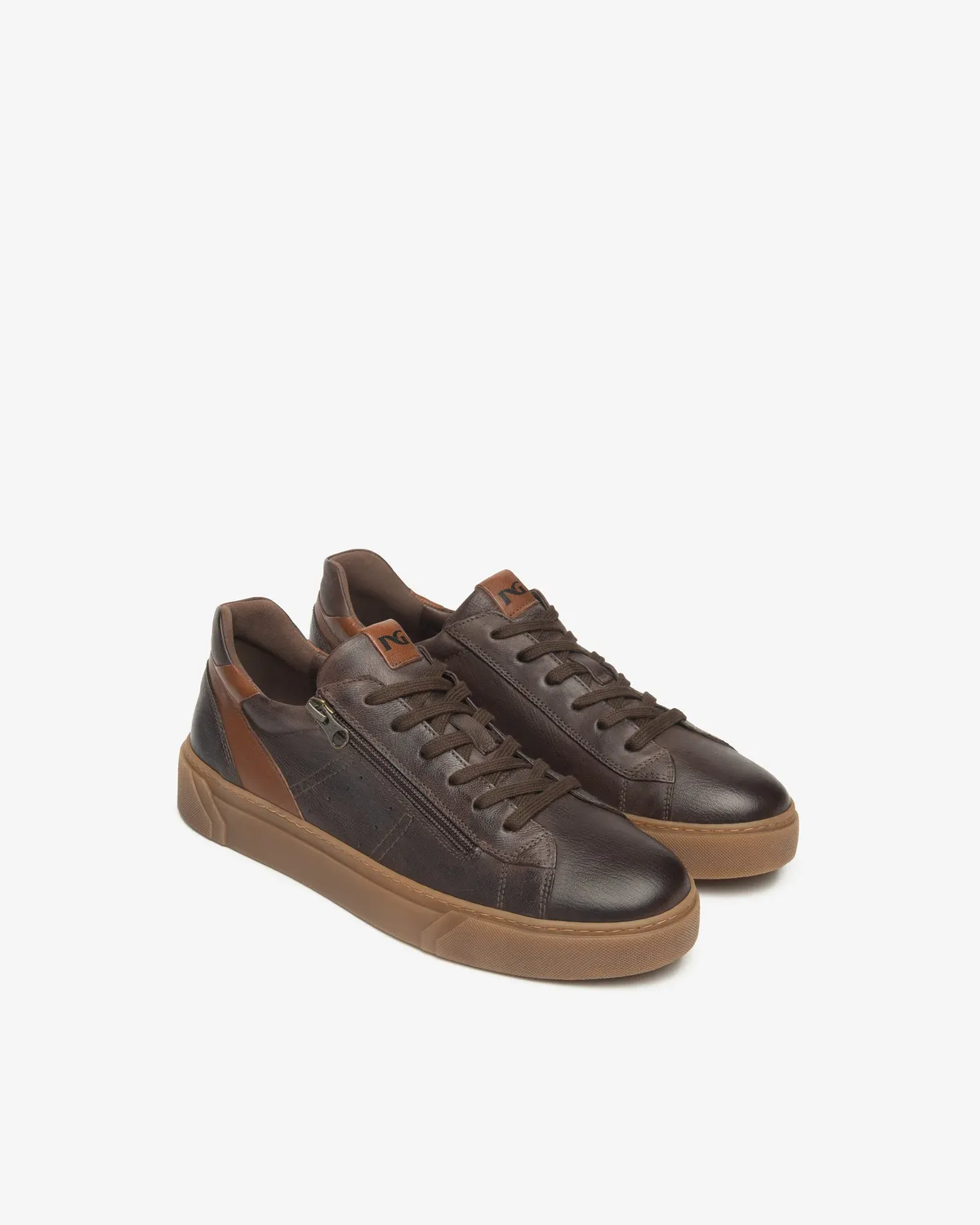 NeroGiardini sneakers barbati piele cu branț memory