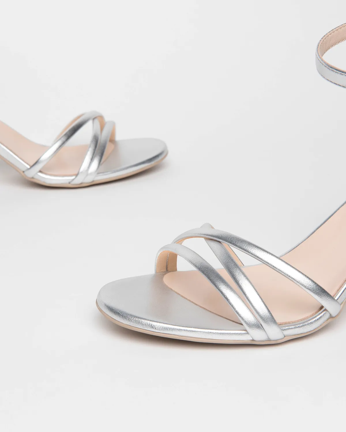 NeroGiardini sandale piele dama cu toc 7,5 cm