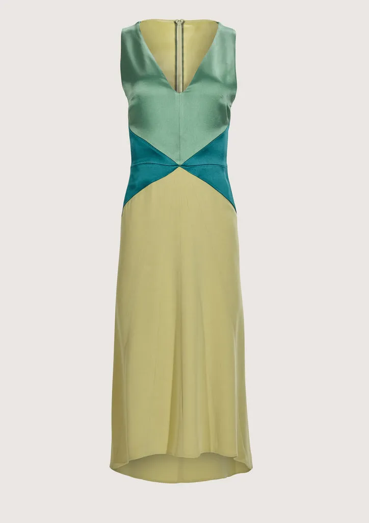 Flagelus Tennis Green Dress rochie midi verde