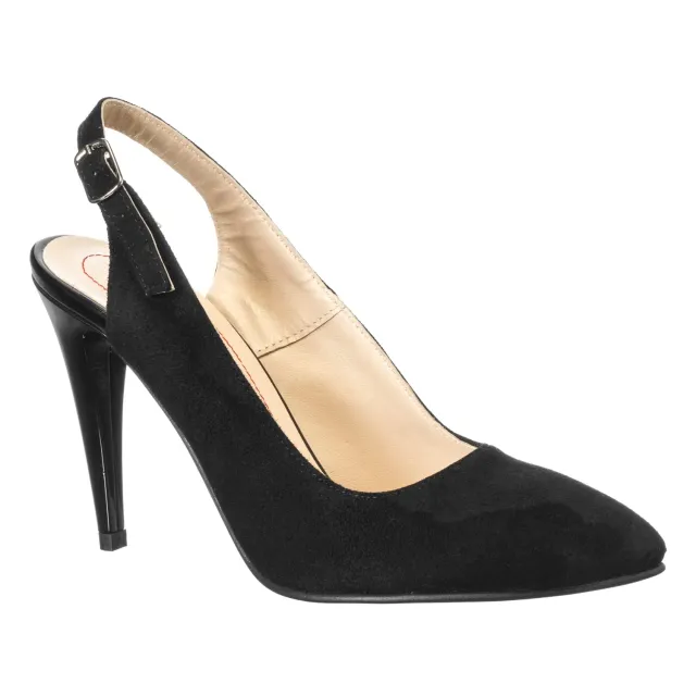 Catinca Shoes 269 NA sandale dama piele negru antilopa