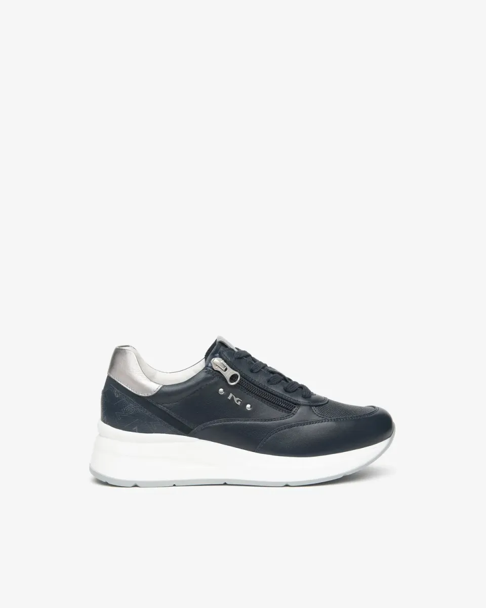 NeroGiardini sneakers dama piele si material tehnic de vara