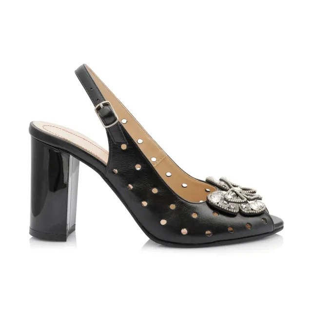 Catinca Shoes F24F NE sandale dama piele negru box