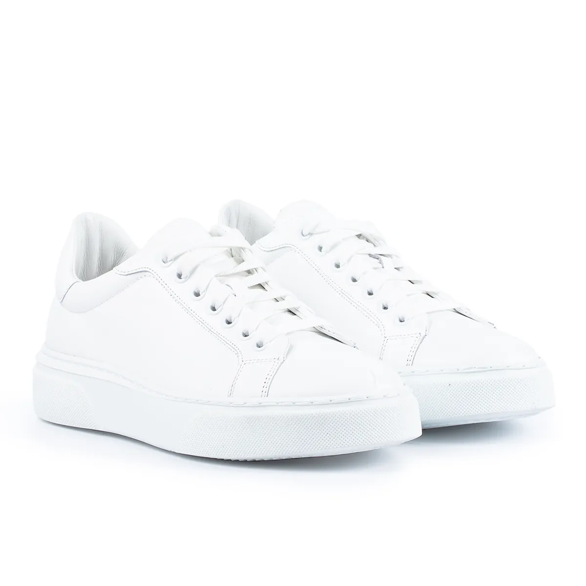 Lucas Shoes Sneaker 510 sneakers albi piele naturala