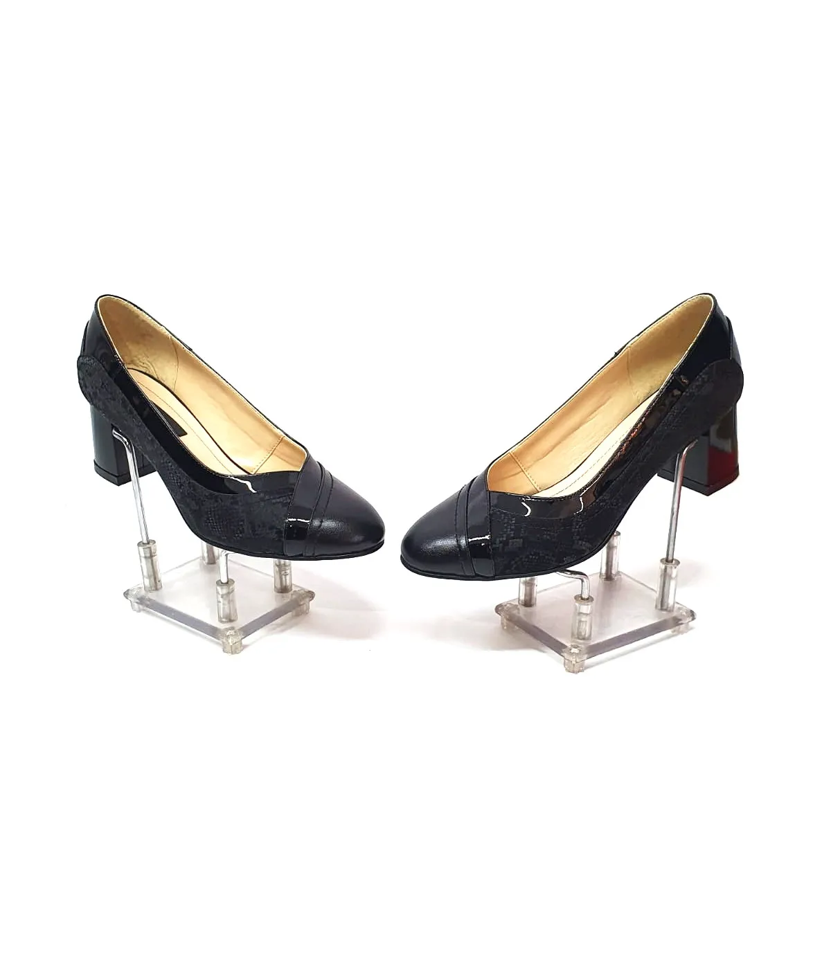 Catinca Shoes 208 NLSN pantofi dama piele negru lac