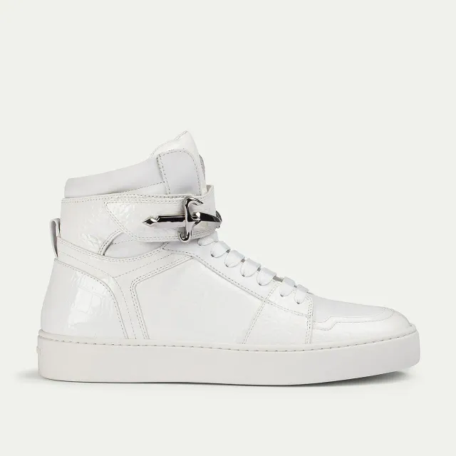 Cesare Paciotti Daggerbit Croc sneakers albi high-top
