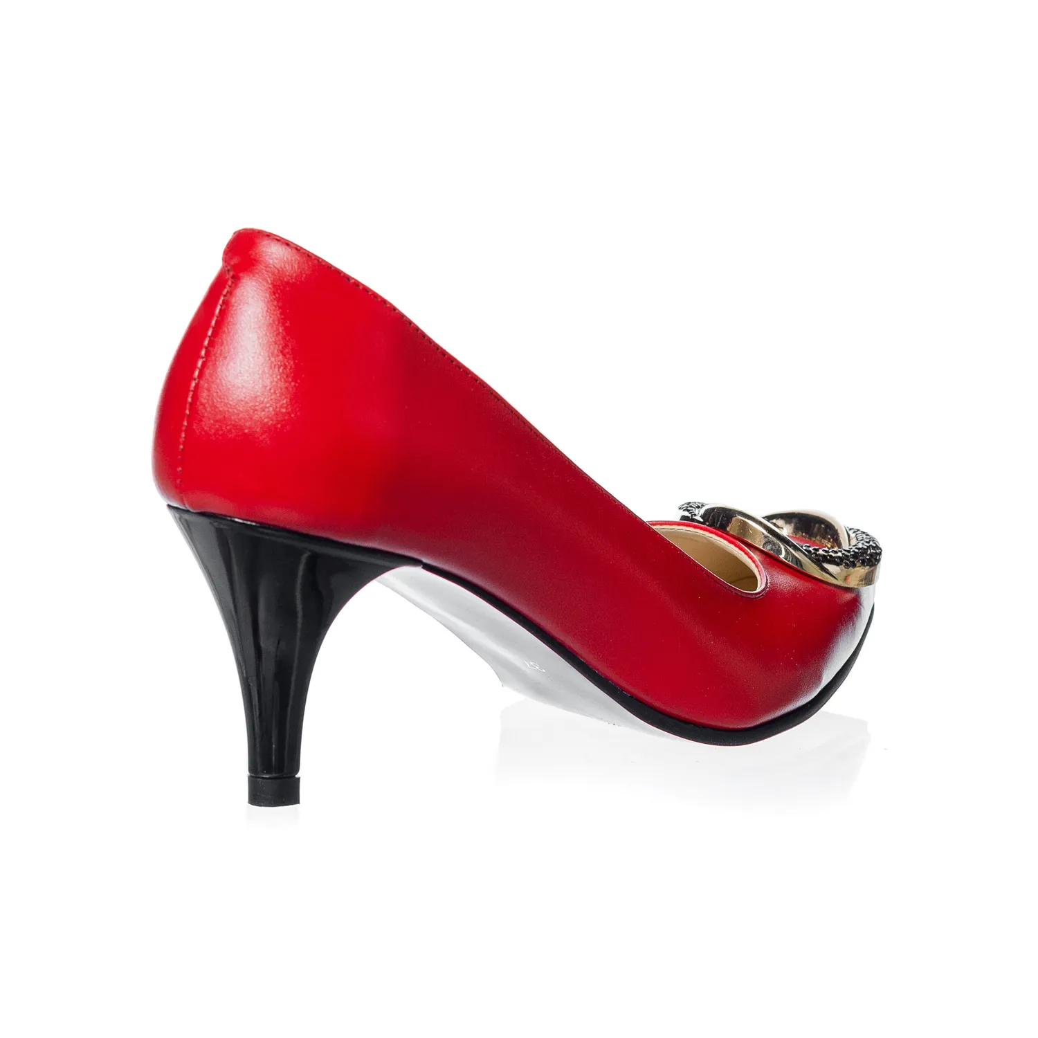 Catinca Shoes A31 RB pantofi piele naturala rosu box