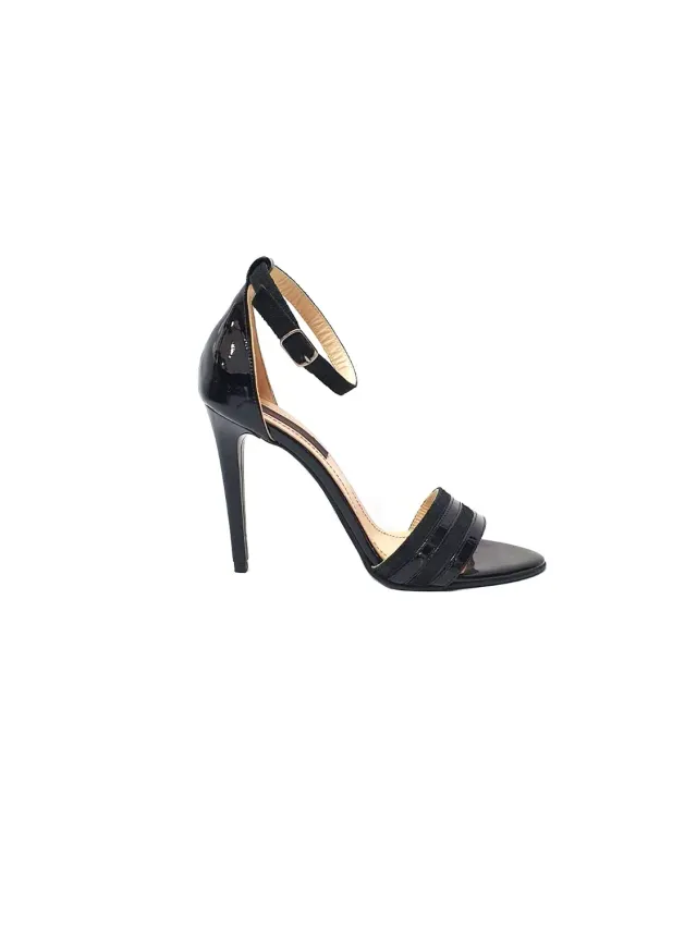 Catinca Shoes S5 NANL sandale dama piele negru lac