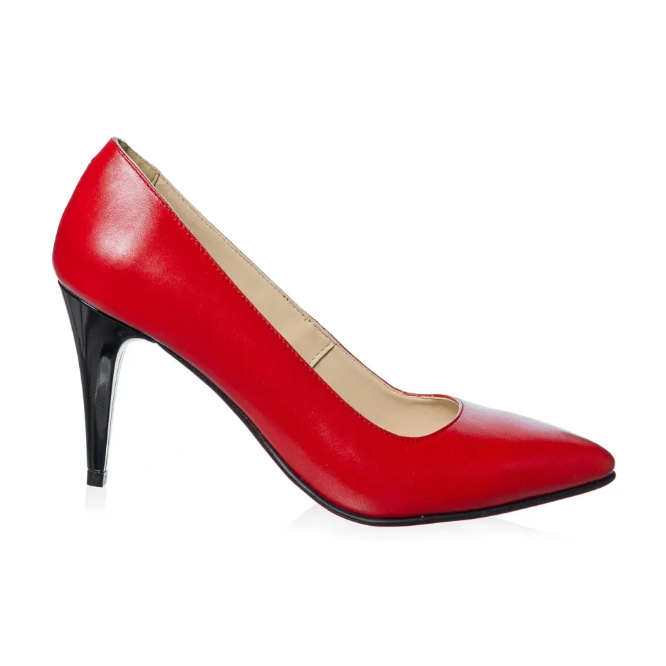 Catinca Shoes A16 RB pantofi dama piele rosii box