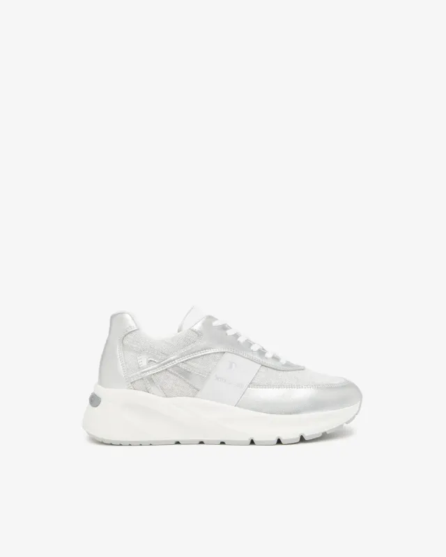 NeroGiardini sneakers damă piele întoarsă și textil