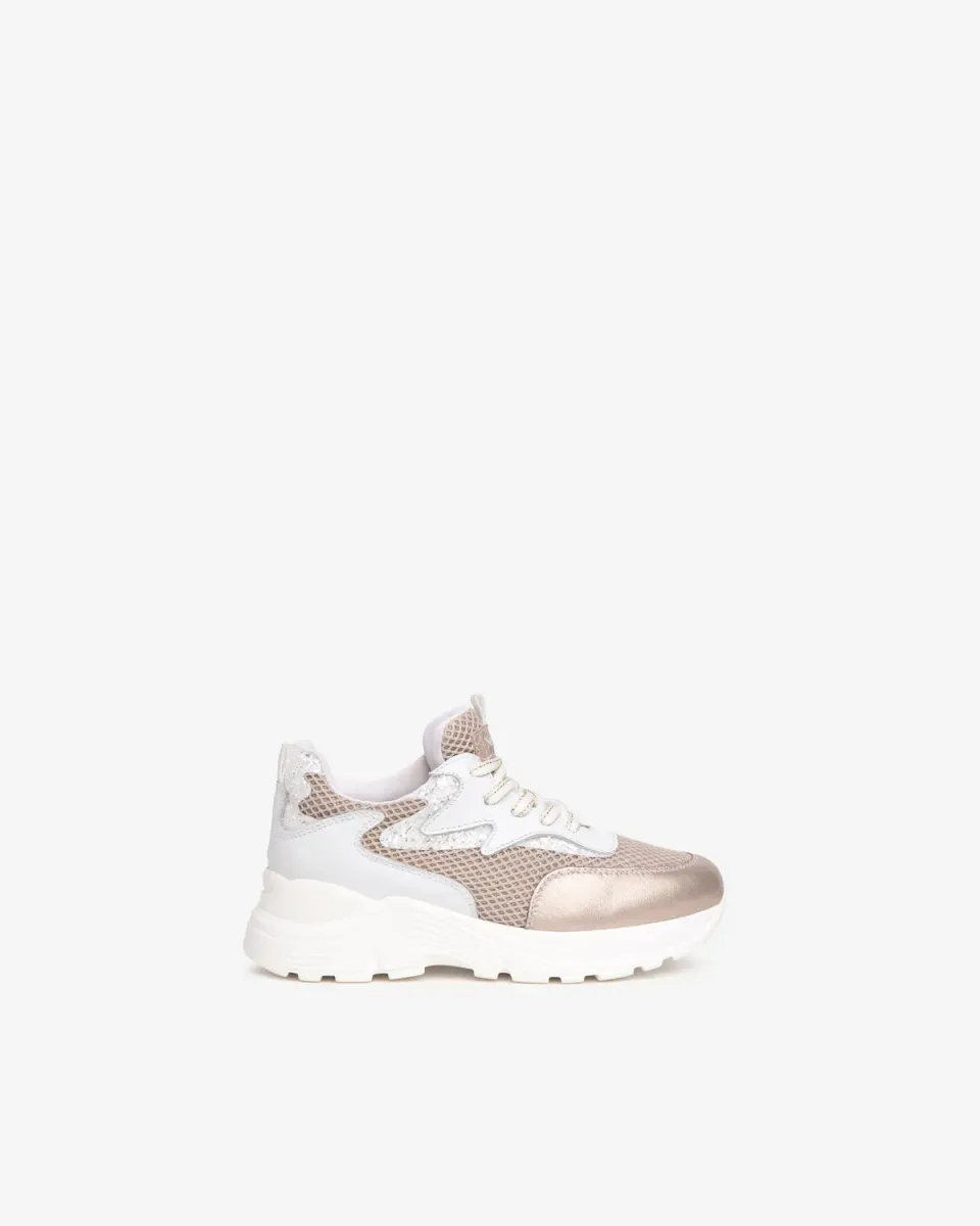 NeroGiardini sneakers fete piele cu sclipici