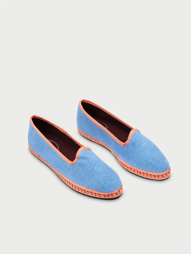 Flagelus Adela papuci in bleu deschis