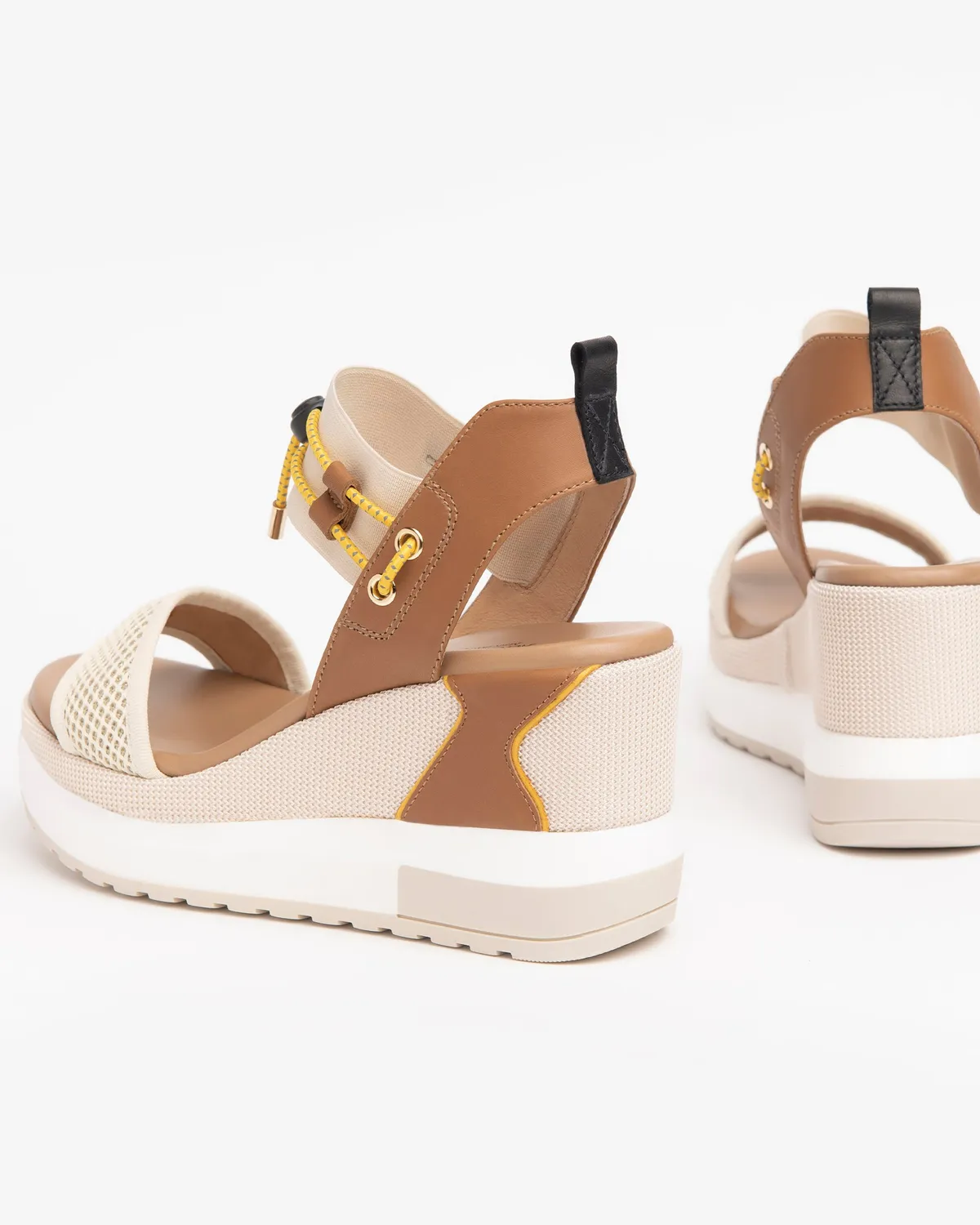 NeroGiardini sandale piele damă platformă 8 cm