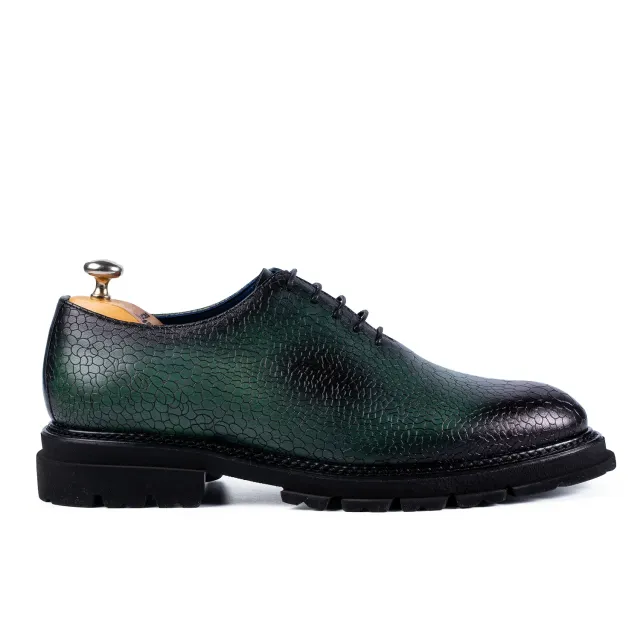 Lucas Shoes 715 pantofi eleganti piele verde