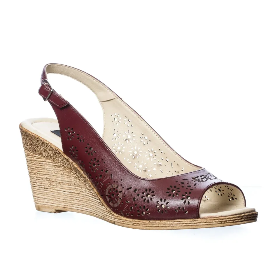 Catinca Shoes P28 BO sandale dama piele bordo