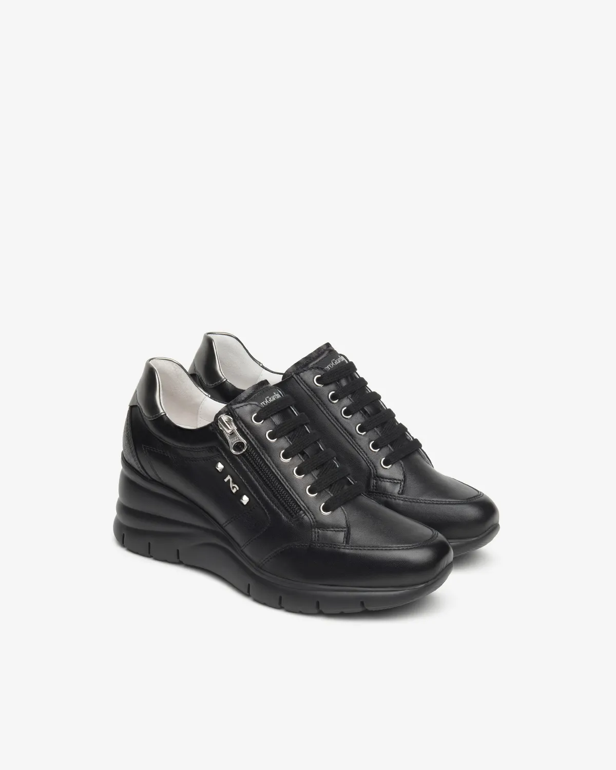 NeroGiardini sneakers damă piele țesătură tehnică