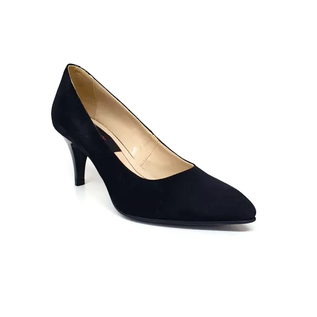 Catinca Shoes A19 NA pantofi dama piele negru antilopa