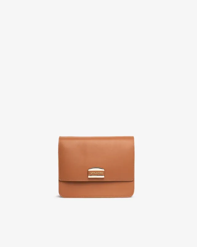 NeroGiardini geantă piele crossbody damă cu dust bag