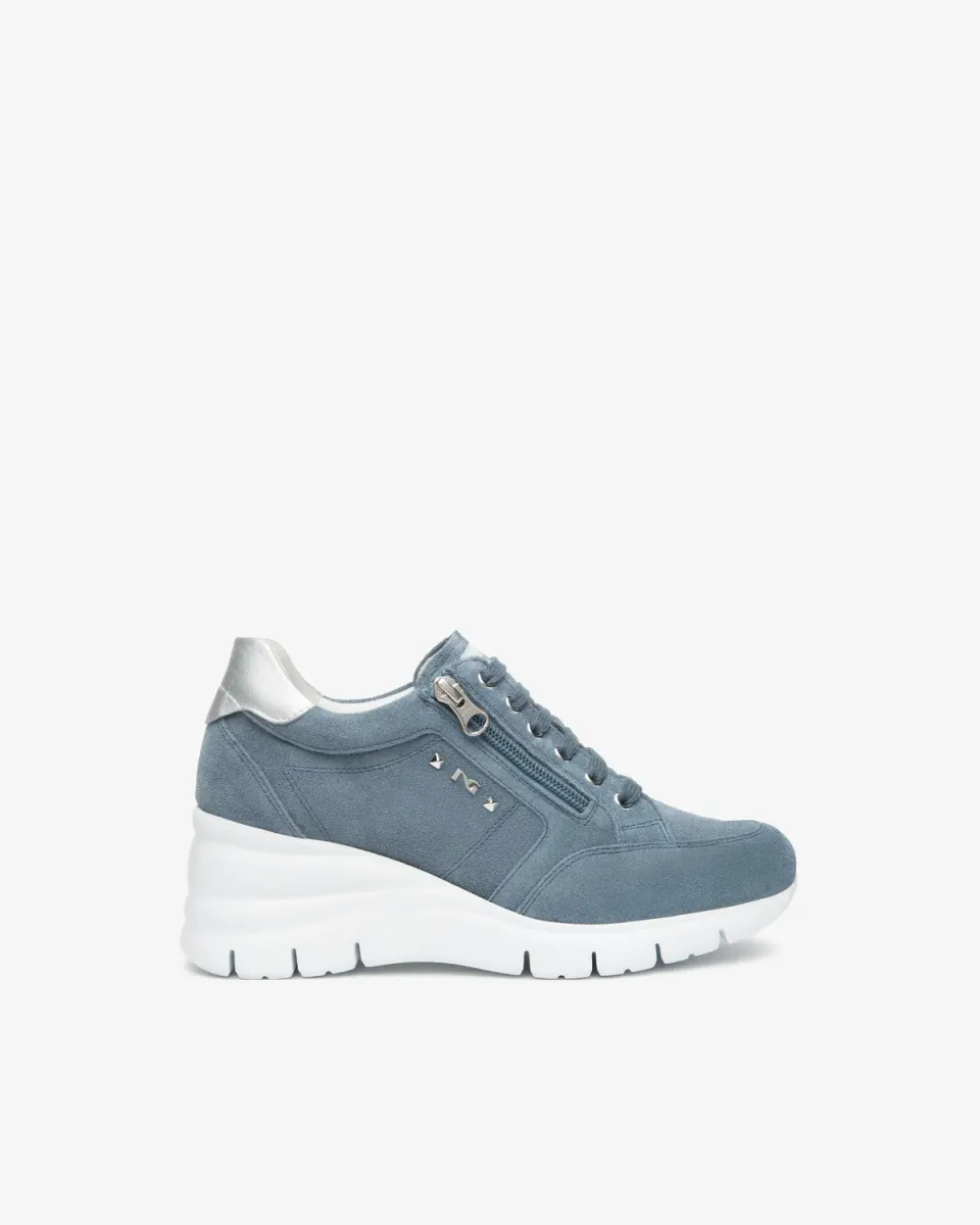 NeroGiardini sneakers damă piele întoarsă și piele vară