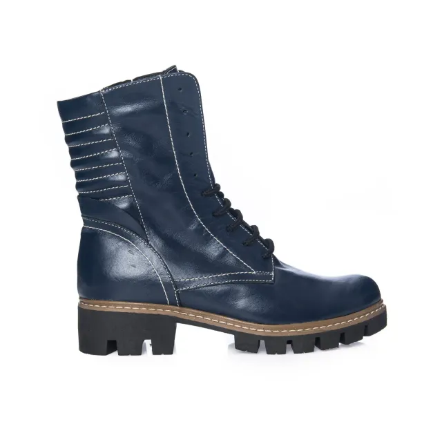 Catinca Shoes Blu Box BC15 BB bocanci damă piele albastră