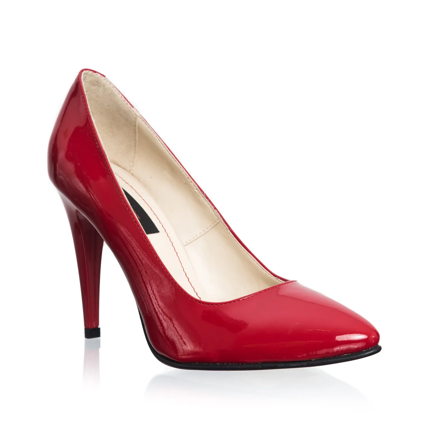 Catinca Shoes 2691 RL stiletto piele roșu lac