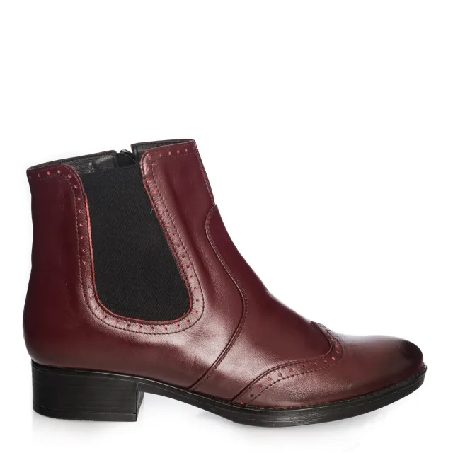 Catinca Shoes GX22 BP botine dama piele bordo perie