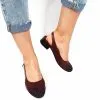 Catinca Shoes T16 BVP sandale piele bordo cu pietricele