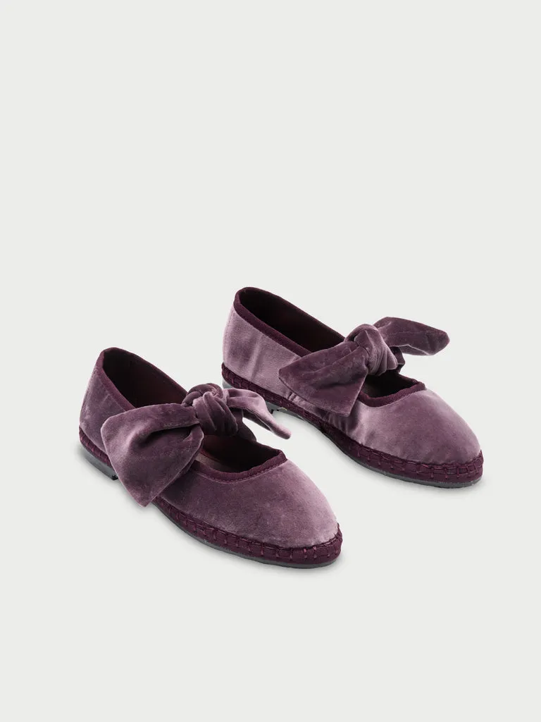 Flagelus Lyra Amethyst pantofi visinii catifea