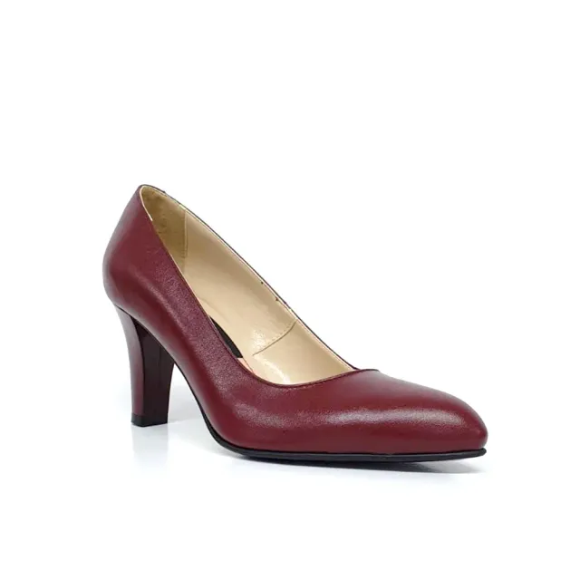 Catinca Shoes A28 BOB pantofi dama piele bordo box