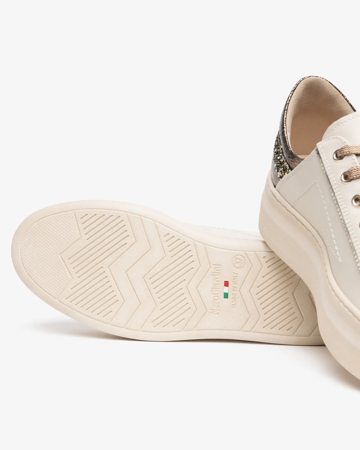 NeroGiardini sneakers piele dama platforma 45 mm