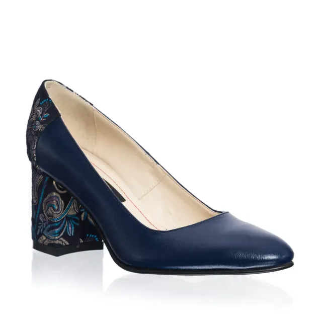 Catinca Shoes R12 ASN pantofi dama piele albastru negru