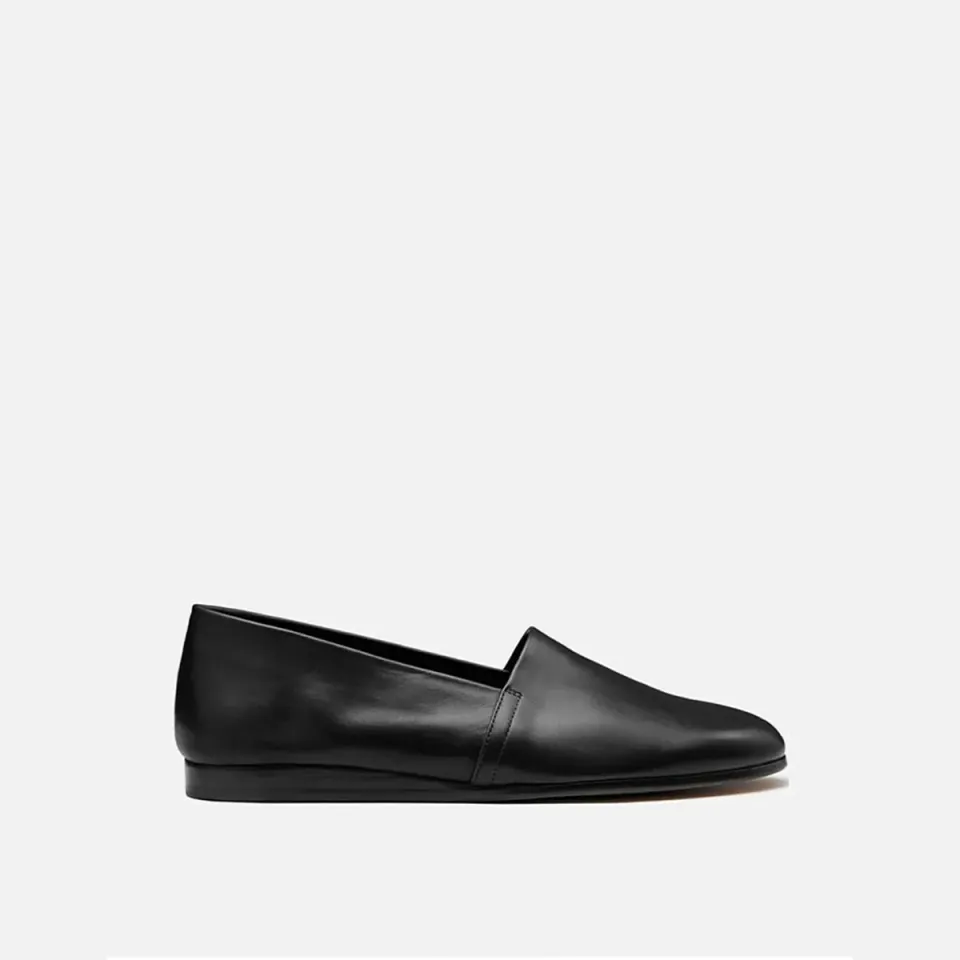 Cecilia Bringheli Amalfi espadrile piele negre