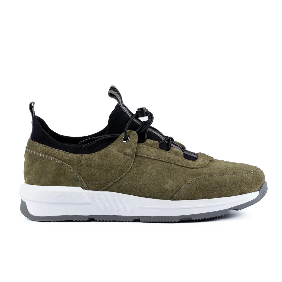 Lucas Shoes 520 sneakers verde piele naturală