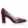 Catinca Shoes 114 BC pantofi piele bordo croco
