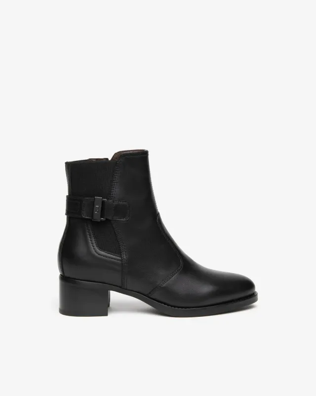 NeroGiardini ghete dama piele toc bloc 4 cm